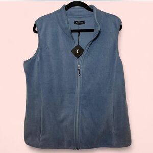 Women's Blue Fleece Vest